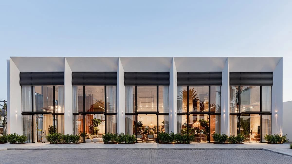 Modern commercial facade